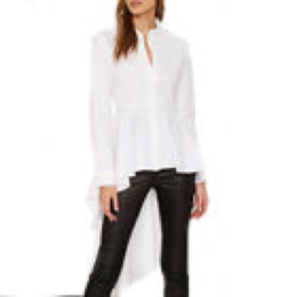 Long sleeve peplum blouse